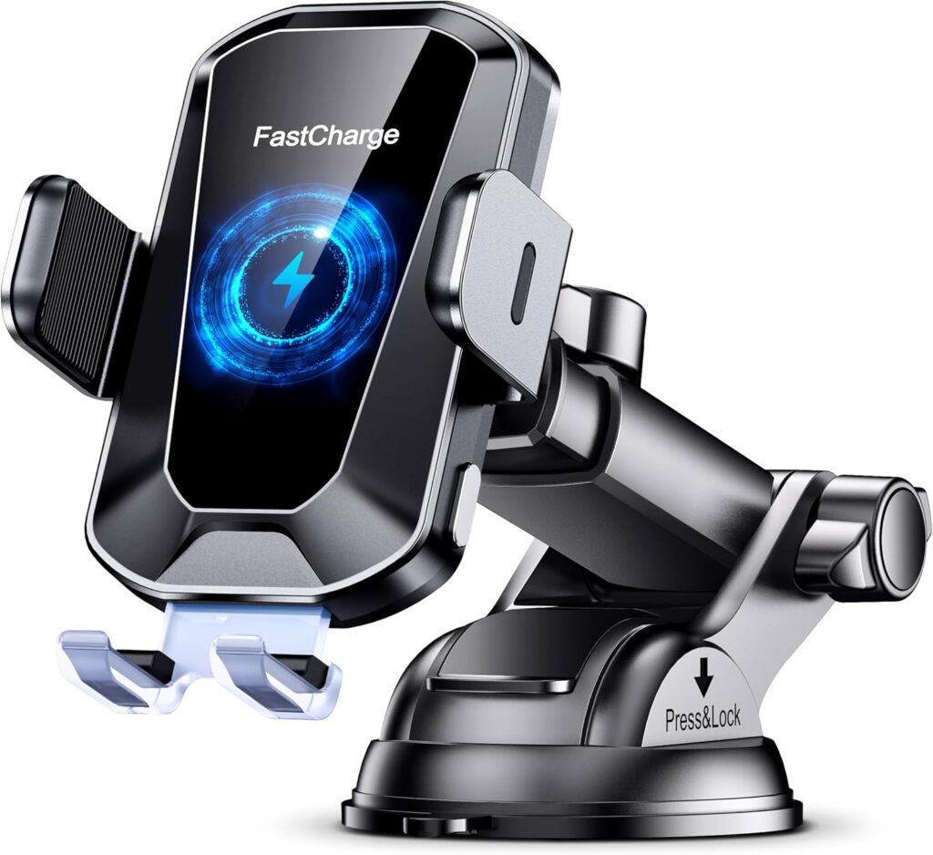 EOIWUY Car Phone Holder with Wireless Charger