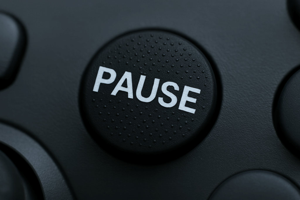 Pause Button on a game controller