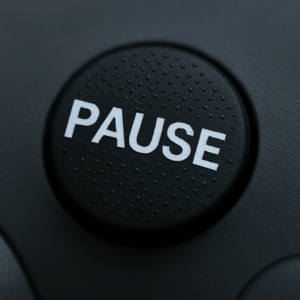 Pause Button on a game controller