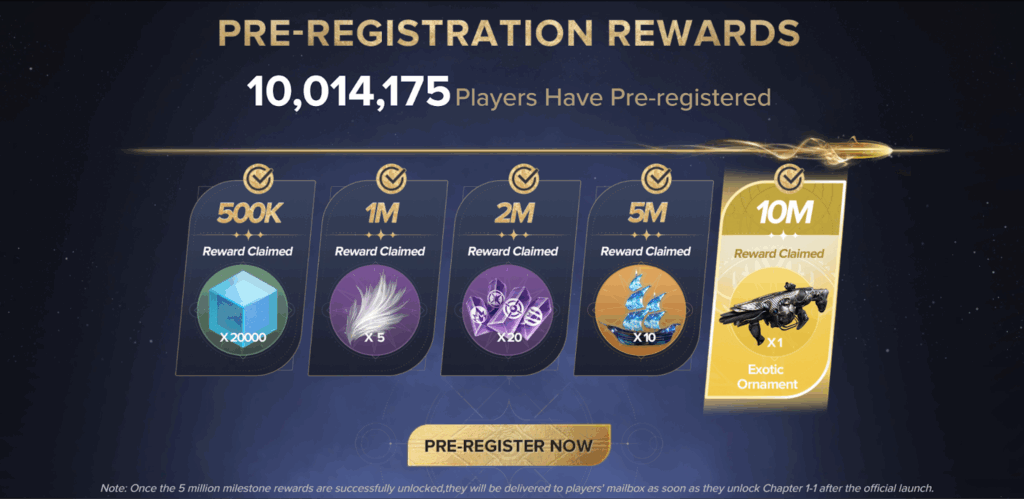 Destiny: Rising unveils Gwynn in new trailer ahead of launch, pre-registrations hit 10 million 2 Destiny: Rising - Pre-registration rewards