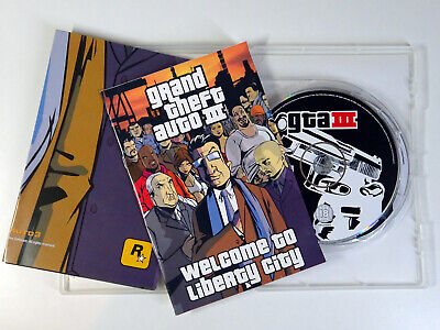 The lost joy of game manuals 3 GTA III - Case and Game Manual with Folded Map