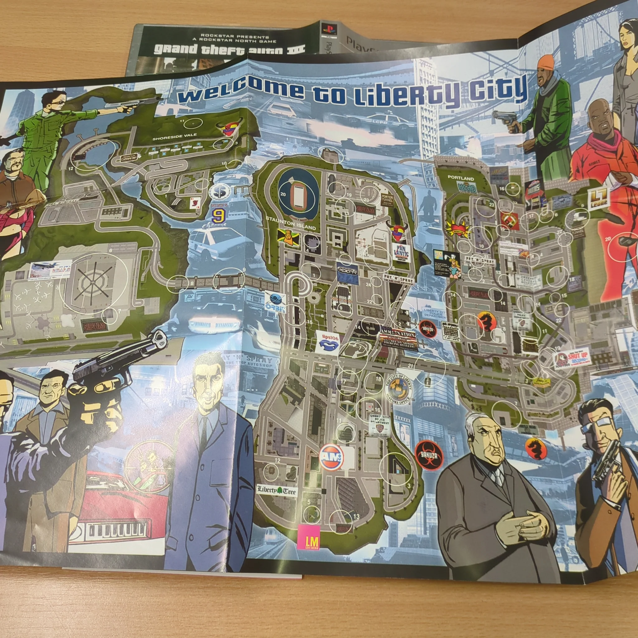 The lost joy of game manuals 4 GTA III - Map Unfolded