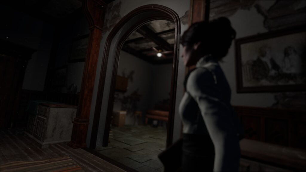 Haunted Bloodlines’ new demo dials up the dread with smarter enemies and a full visual overhaul 3 Haunted Bloodlines - Walking down corridor