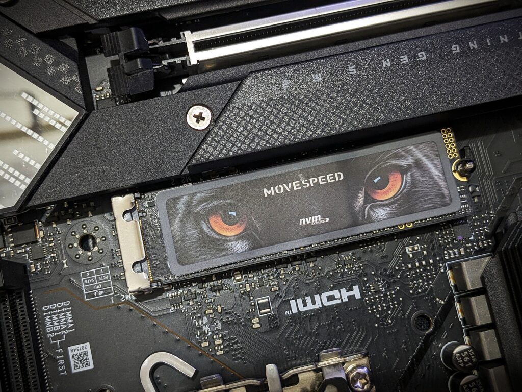 Movespeed 1TB Gen4 NVME SSD - Installation