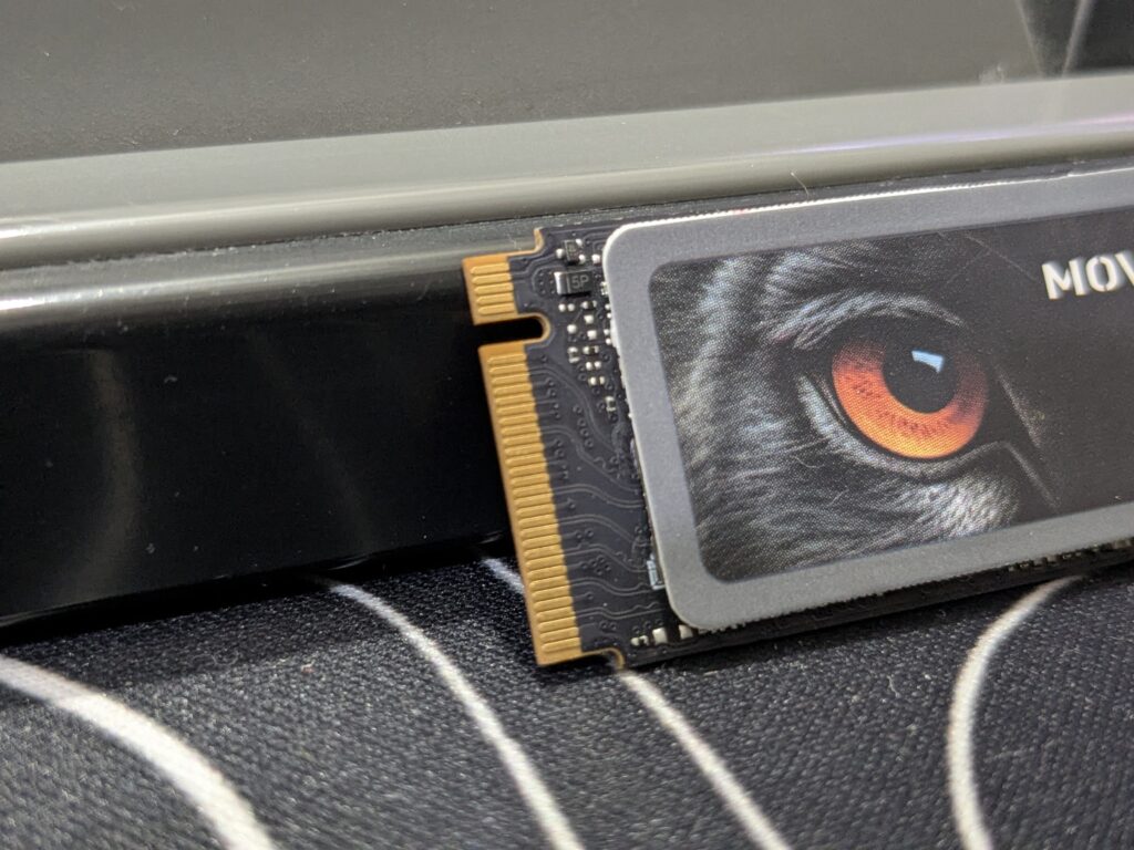 MOVESPEED 1TB Gen4 NVMe Black Panther SSD - Insert Side