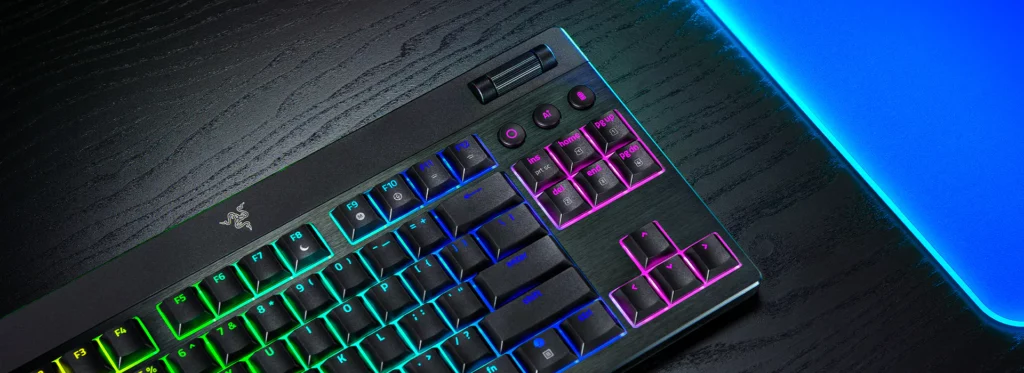 Razer’s BlackWidow V4 low-profile keyboards