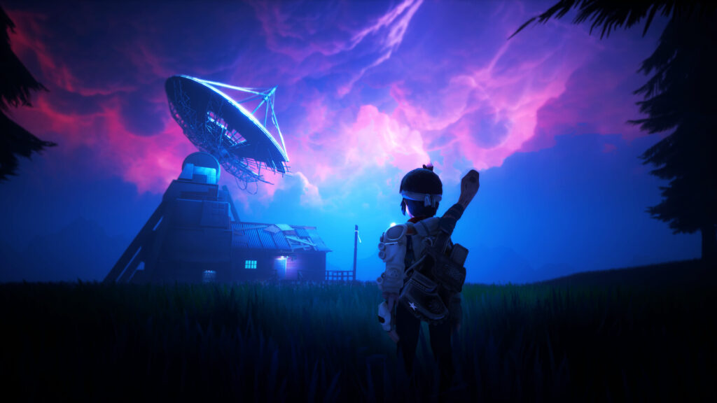 Robots at Midnight - Zoe watching the night sky