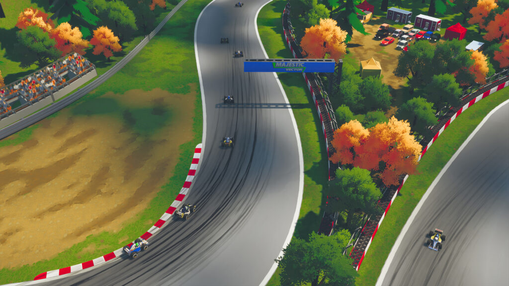 Formula Legends - Aerial view of race