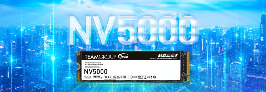 TEAMGROUP NV5000 M.2 PCIe 4.0 SSD - Key Art