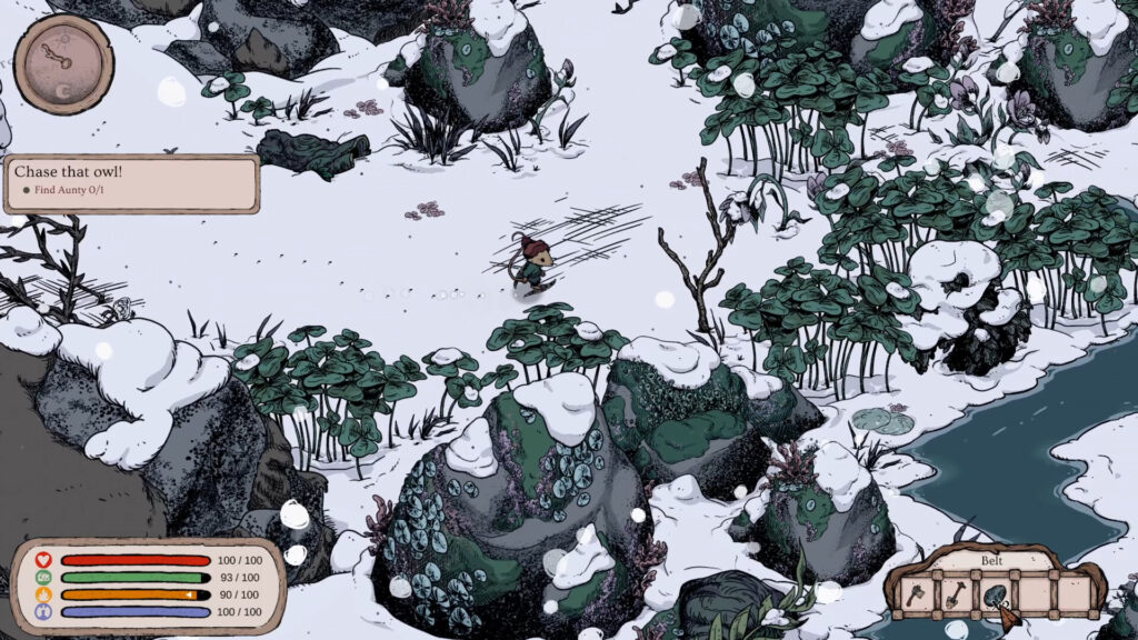 Winter Burrow - snowy forest 