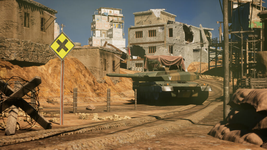 Battle of Rebels - Tank in middle of the street environment