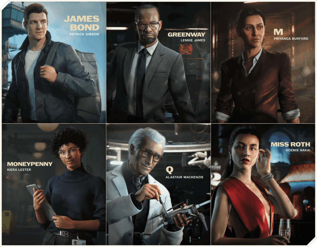 007 First Light  - game cast 