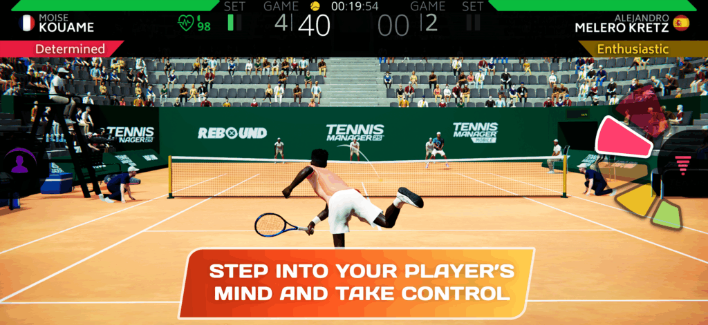 Tennis Manager 25 - iPhone - Step into your player's mind and take control