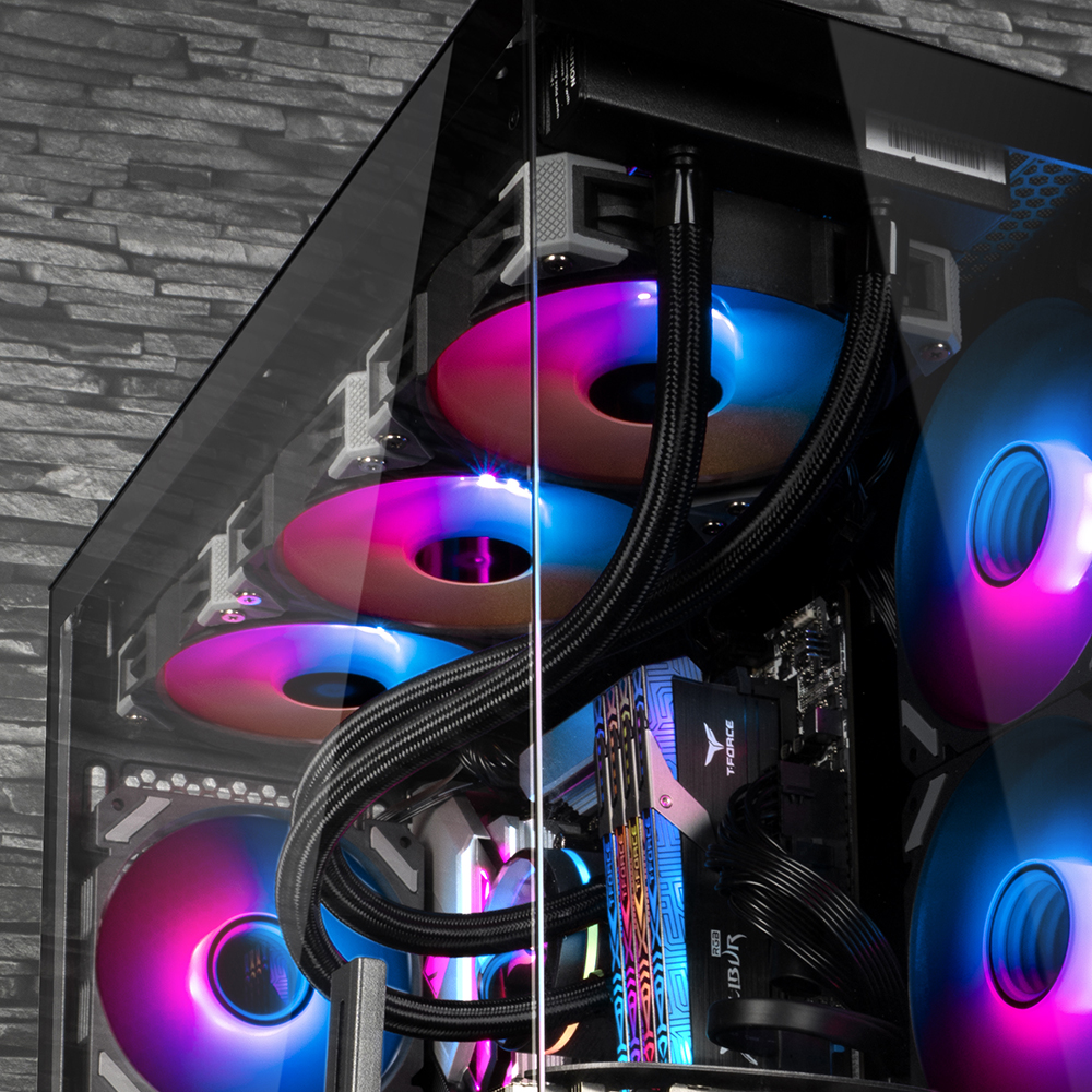 Sharkoon MK7 ARGB Micro-ATX PC case - Black