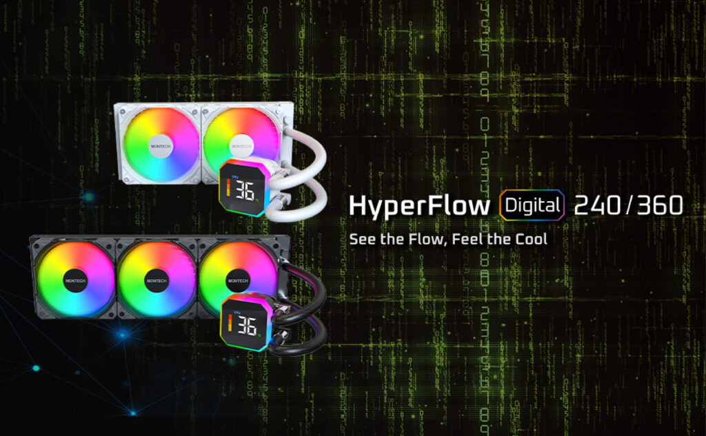MONTECH HyperFlow Digital AIO CPU cooler - Key Art