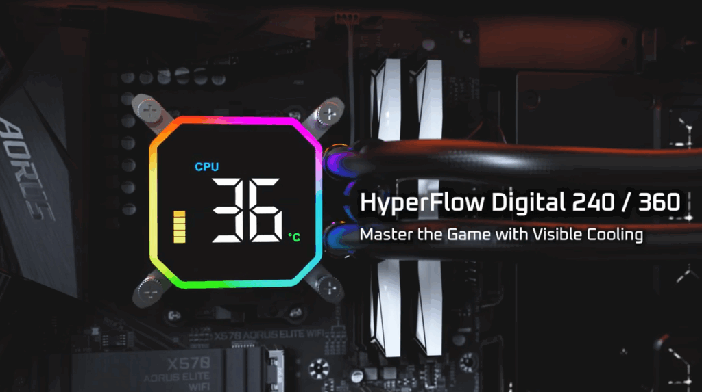 MONTECH HyperFlow Digital AIO CPU cooler 240 / 360