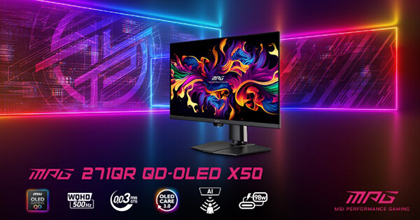 MSI MPG 271QR QD-OLED X50 gaming monitor