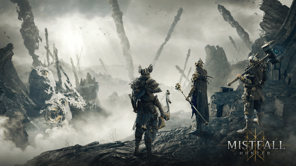 Mistfall Hunter - Logo and Key Art