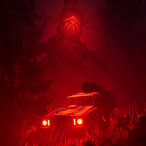 Pacific Drive Whispers of the Woods - key art