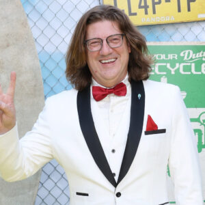 Randy Pitchford in a white tux
