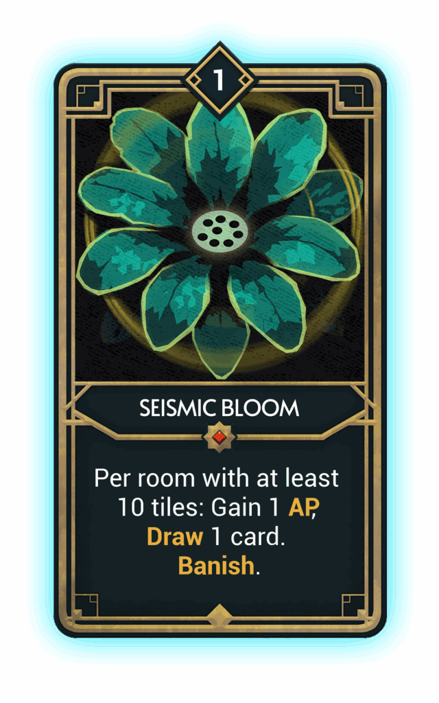 Deck of Haunts - Seismic Bloom Card