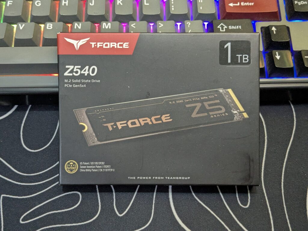 T-FORCE Z540 Gen5 SSD - Box front
