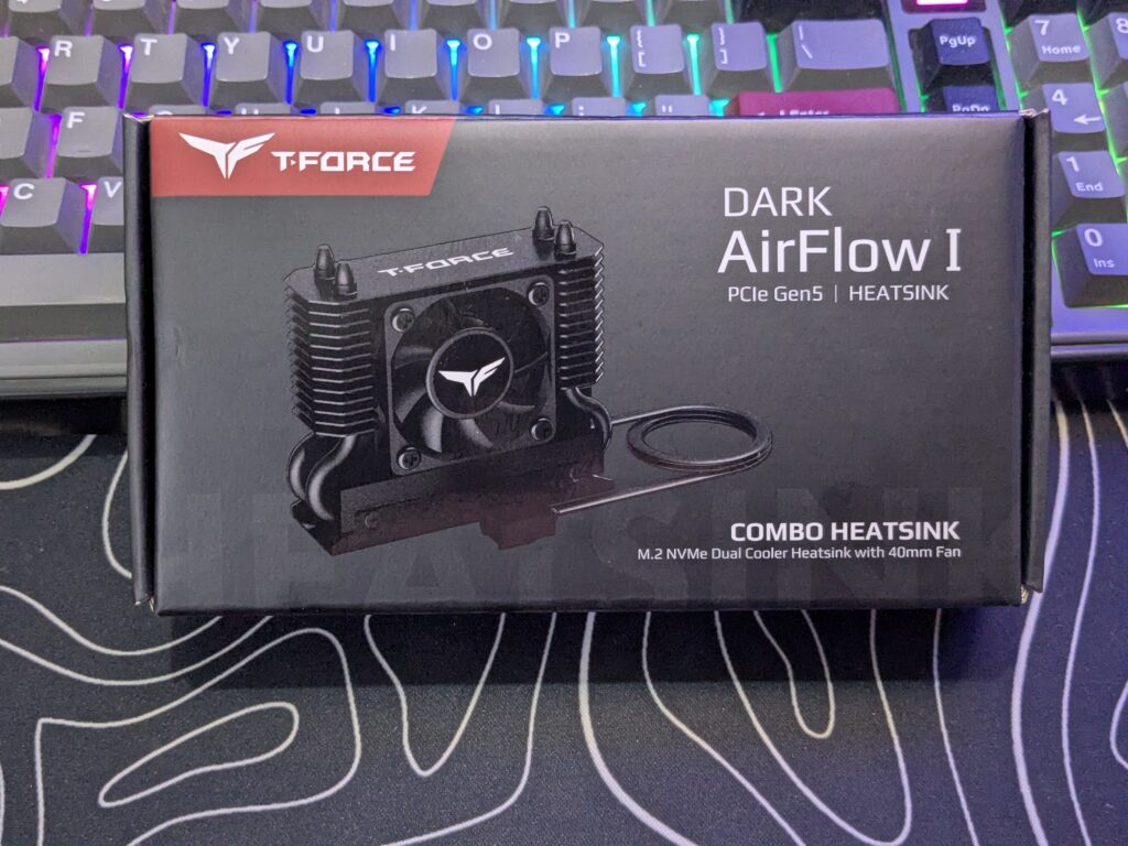 T-FORCE DARK AirFlow I SSD Cooler - Box front