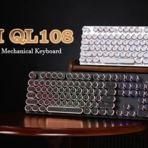 Yunzii QL108 Retro Mechanical Keyboard - Key Art
