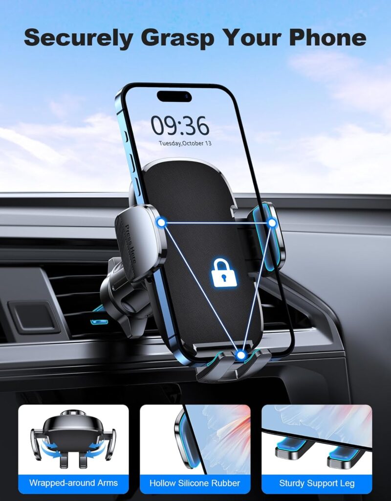 EOIWUY Car Phone Holder Features