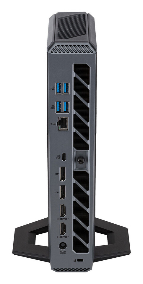 ASUS ROG GR70 mini PC - Back view