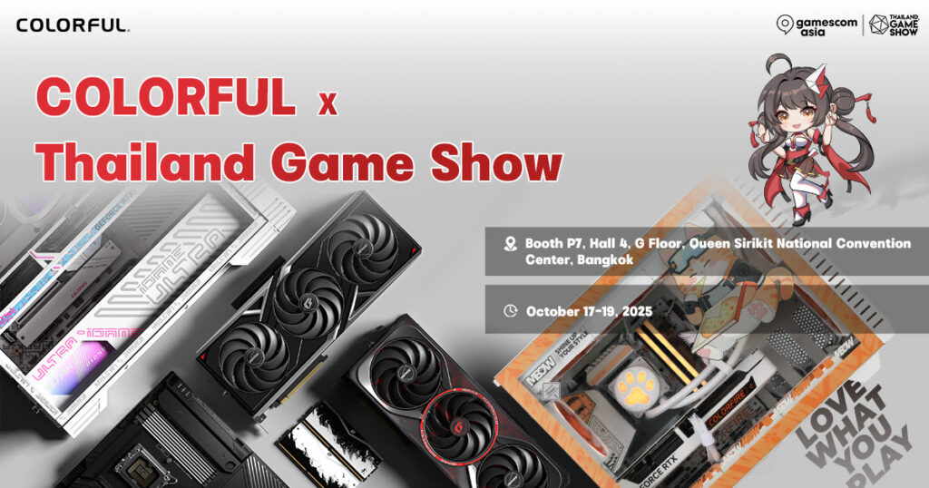 COLORFUL at Gamescom Asia x Thailand Game Show 2025 - Key Art