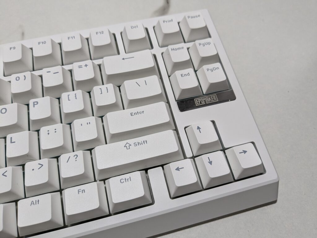 EPOMAKER G84 Mechanical Keyboard - Close up of the EPOMAKER logo