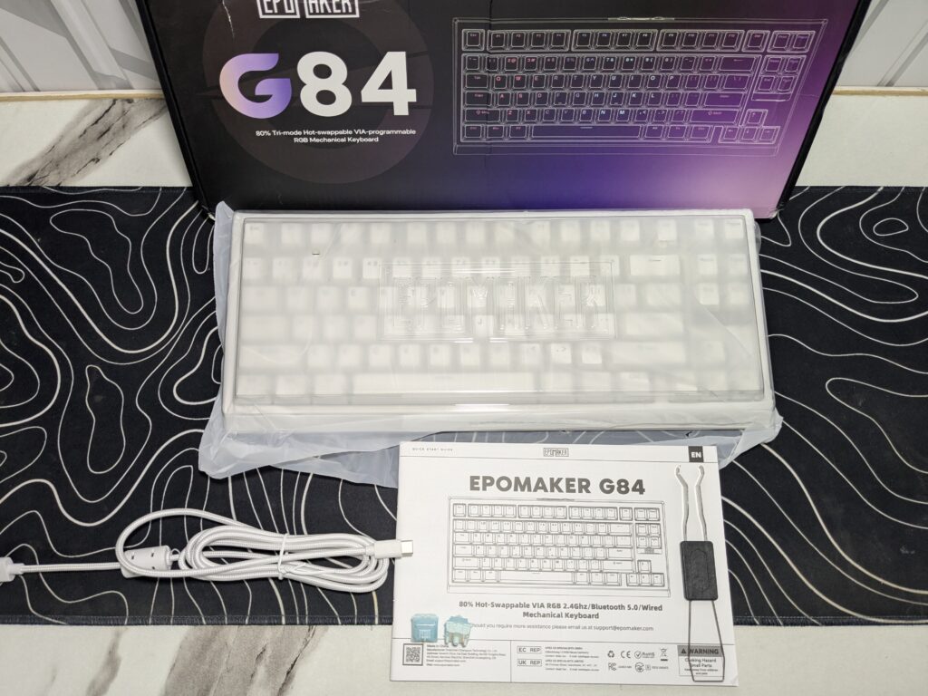 EPOMAKER G84 Mechanical Keyboard - Contents of box