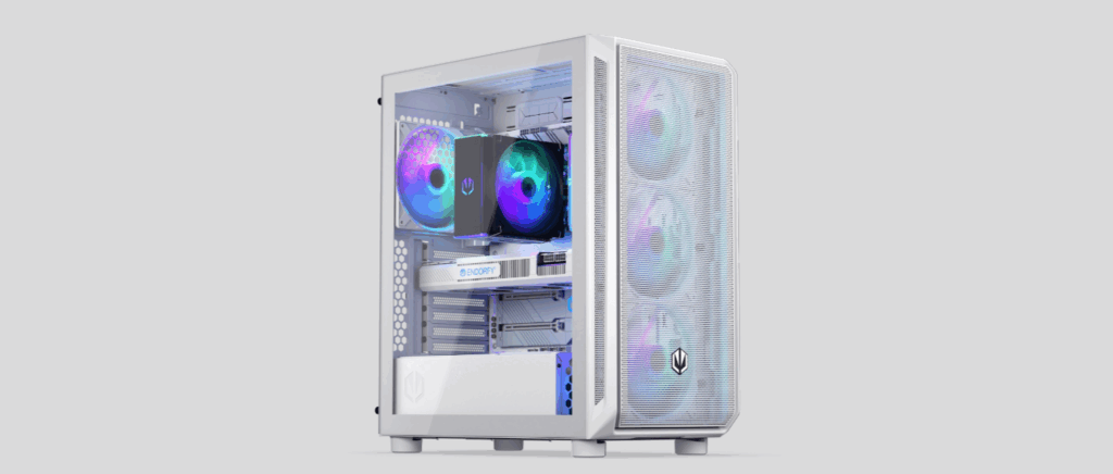 Endorfy Arx 500 White ARGB PC case - Key Art