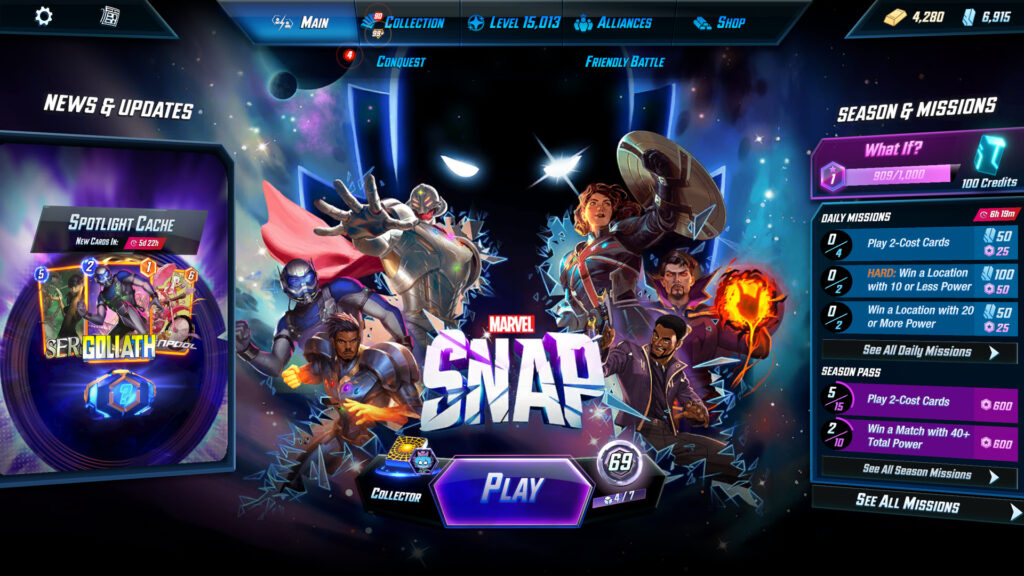Marvel Snap - Home Page