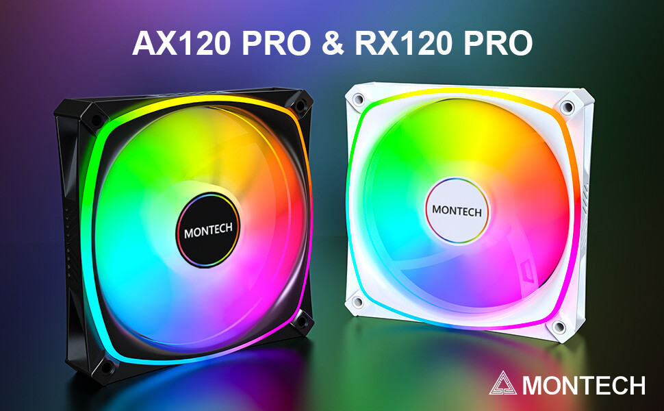 Montech AX120 PRO and RX120 PRO Fans