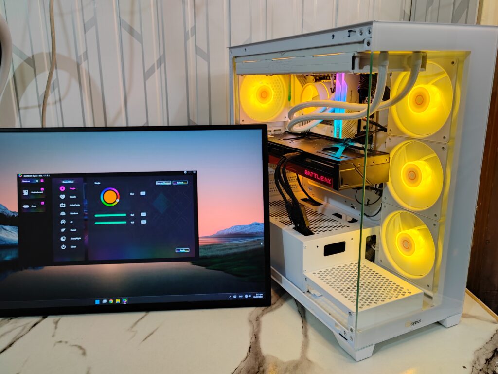 Ocypus Gamma C72 ARGB case used in a full build