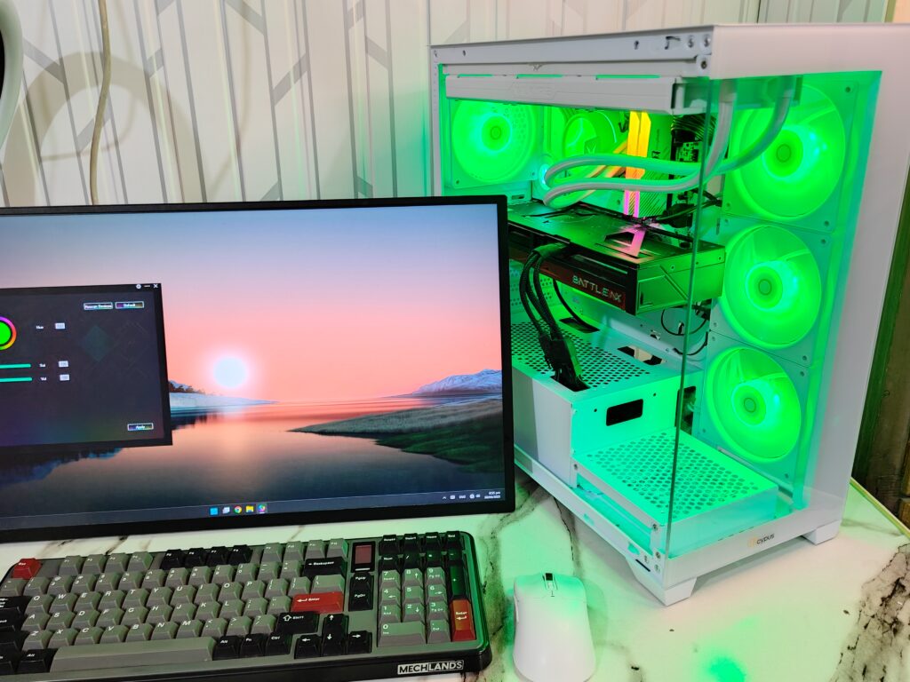 Ocypus Gamma C72 ARGB case - Green RGB