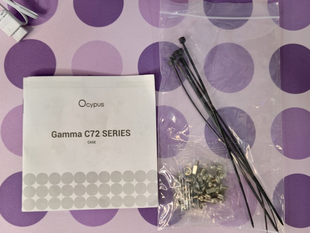 Ocypus Gamma C72 ARGB case - Box accessories