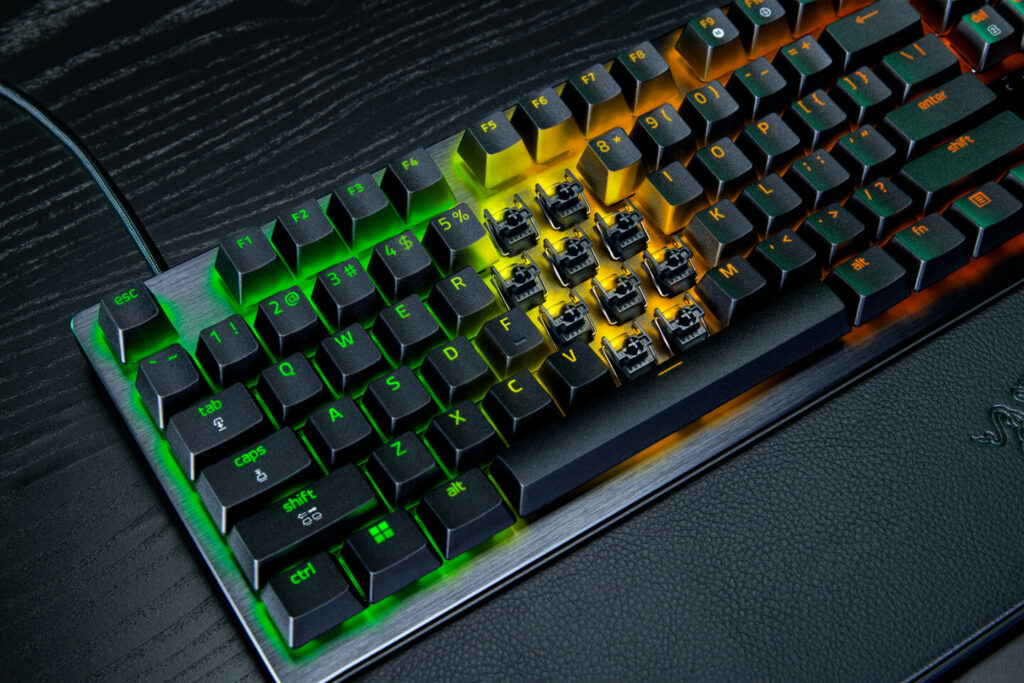 Razer Huntsman V3 Pro gaming keyboard - Keycaps removed