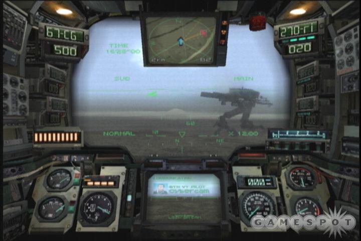 Steel Battalion - Screenshot of gameplay sat inside a mech