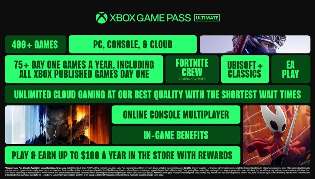 Xbox Game Pass Ultimate Features