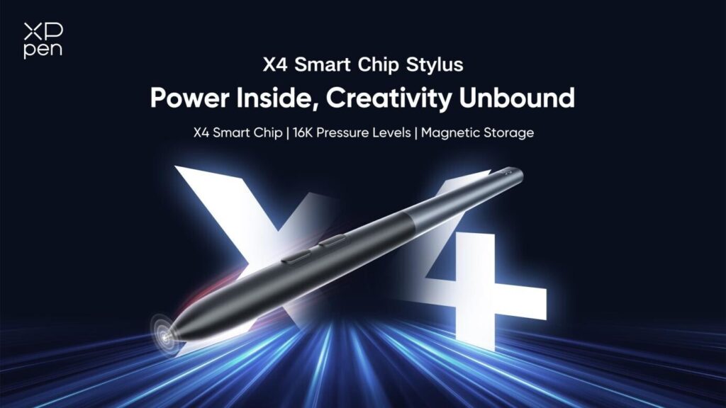 XPPen Artist 12 3rd drawing display's X4 Smart Chip Stylus