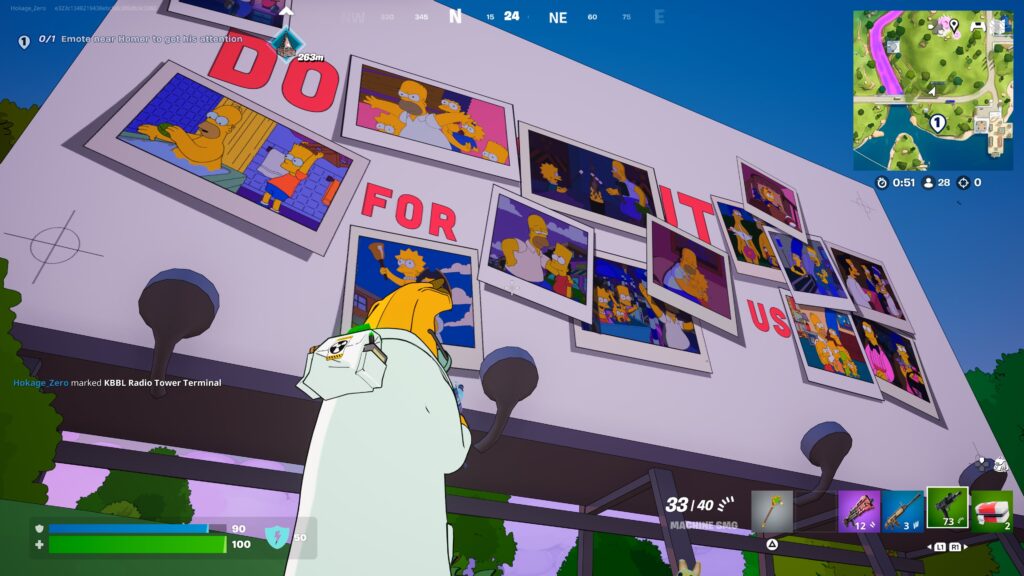 Fortnite x The Simpsons - Billboard