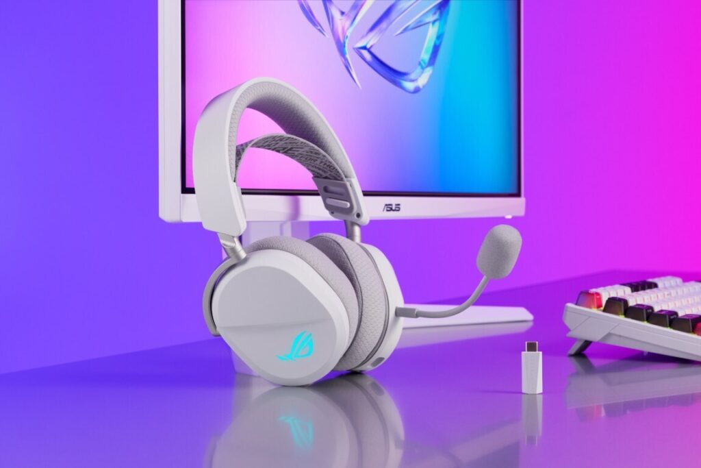 ASUS ROG Pelta White gaming headset - Key Art
