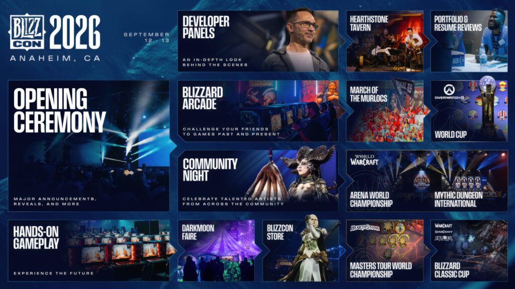 BlizzCon 2026 - events 