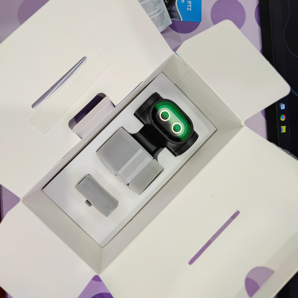 EMEET PIXY 4K dual-camera AI PTZ webcam review: Smart, sharp, but not quite perfect 5 EMEET PIXY 4K AI Webcam - Box open with contents on show