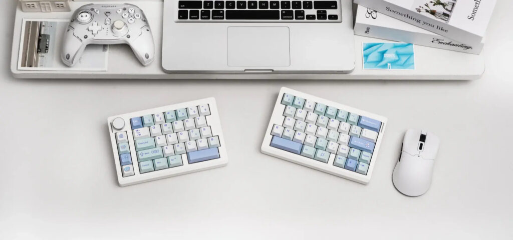 EPOMAKER Split70 - Split keyboard in white