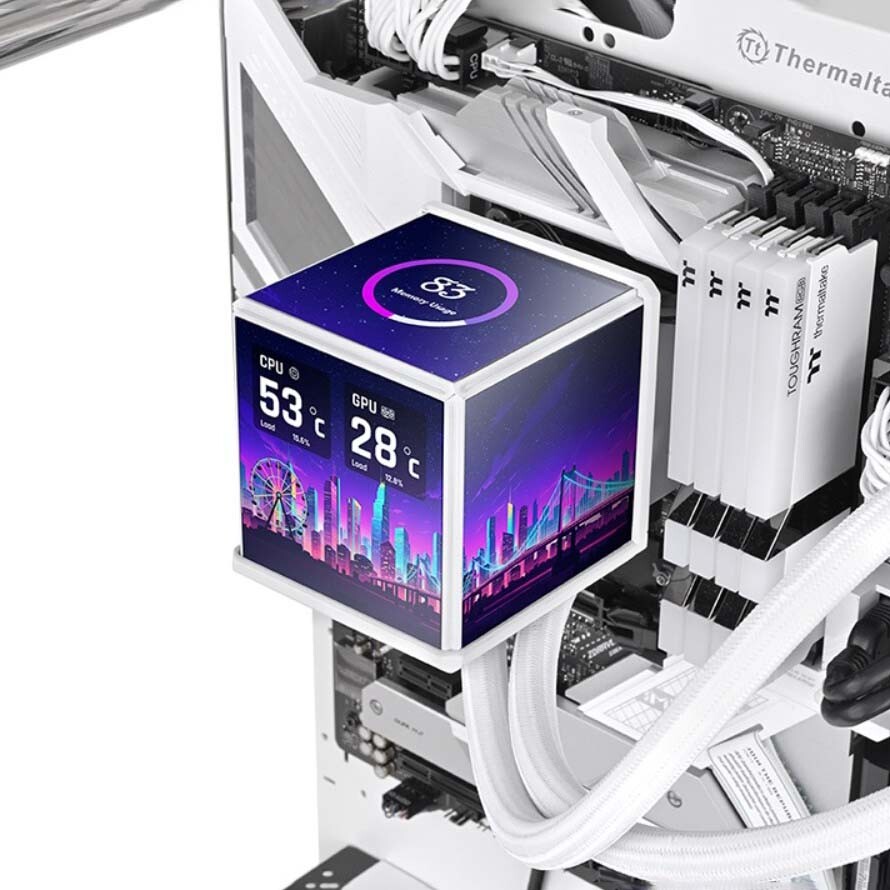 Thermaltake Minecube 360 Ultra ARGB Sync AIO liquid cooler - White Cube