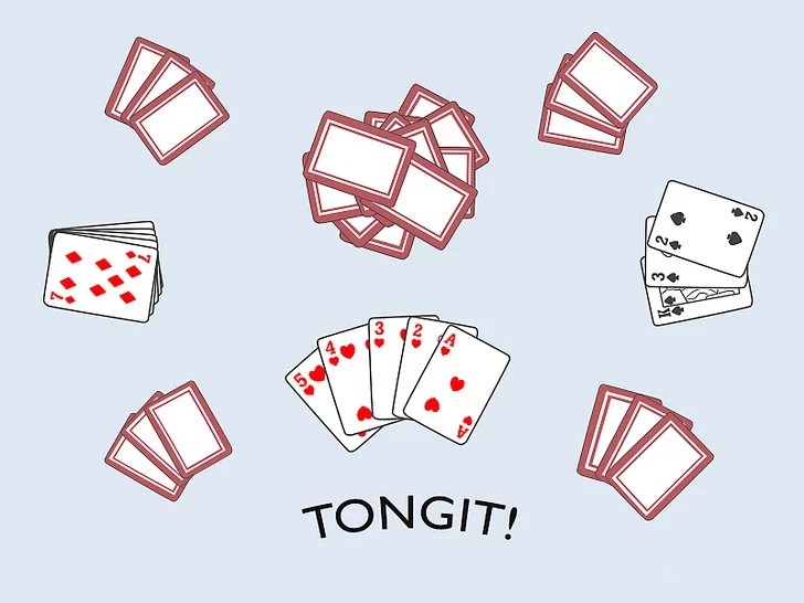 End of a game of Tongits